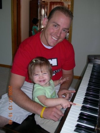 Playing the piano - July 2008