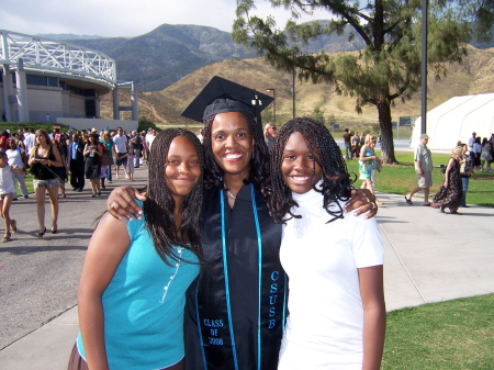 Me and my daughter an niece at my graduation