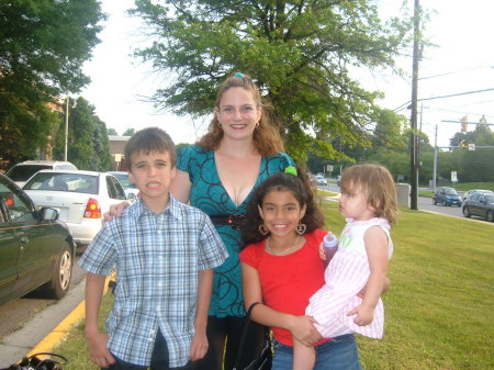 Katie and her family:  Sean, Ceili and Natalie