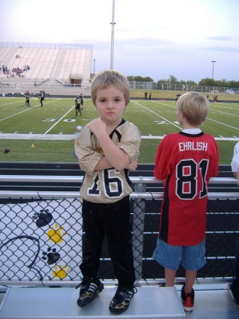 Dylan at the Royse City High School Game