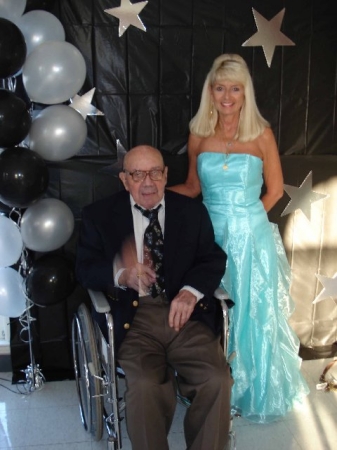 Dad and I at the Nursing Home Prom