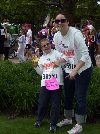 Brittany & Nickolas in the 5 k walk