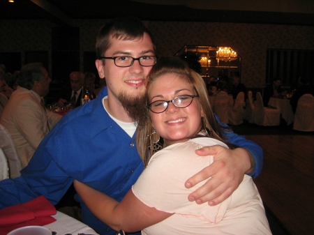 Jeff and Jenn at a wedding, my kids!