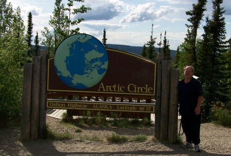 Dean at the Arctic Circle