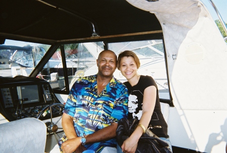 HANGING OUT WITH MY DAUGHTER ON LOU'S BOAT