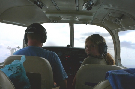 Taylor's flying lesson