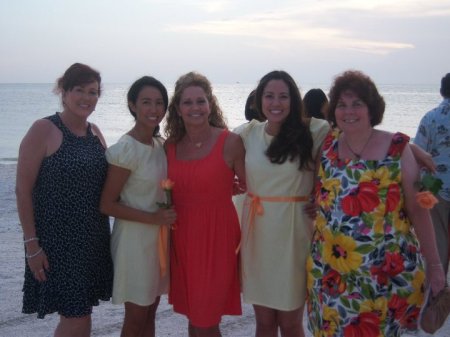 Berta with Nieces and Sisters at Daughters Wedding