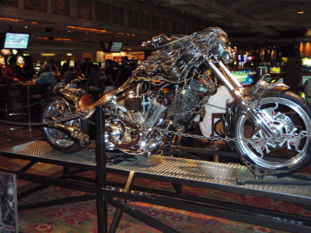 Custom motorcycle at Treasure Island