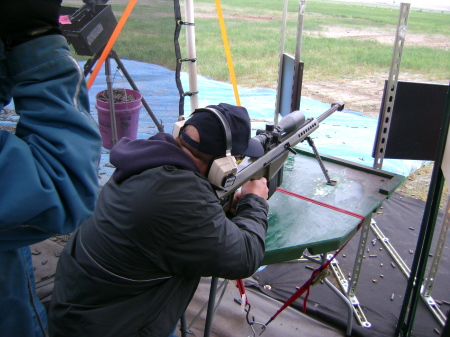 Having fun at a gun shoot in 2009