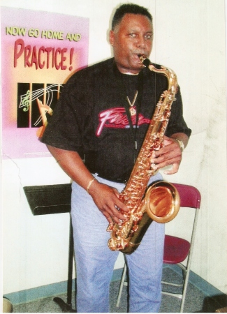 bill playing sax
