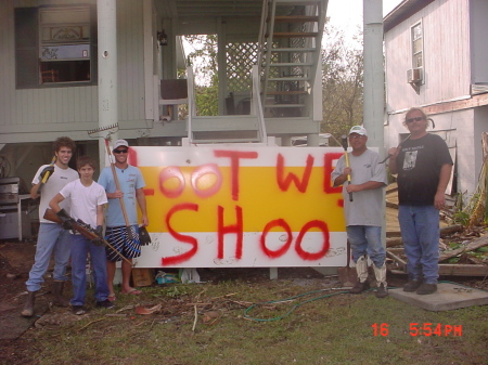 protecting my folks house after ike in sanleon