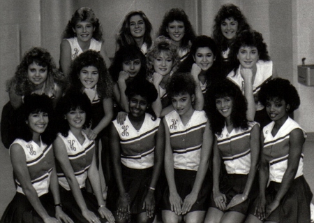 1986-1987 HLHS Cheerleaders