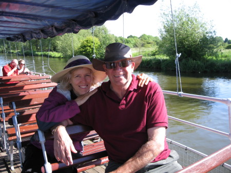 Vicky and Myself on Boat on the Thames