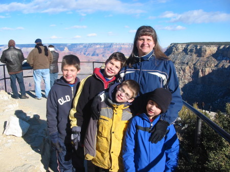 The boys and I at the Grand Canyon