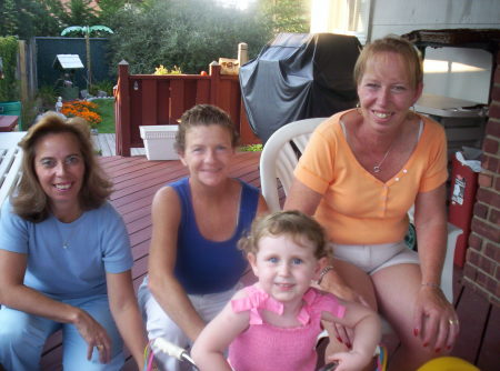 my sisters,Maureen,Janice and great neice Madi