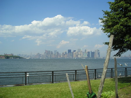 Manhattan from Statue of Liberty Island