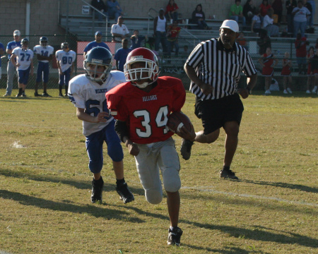 Bruce headed for a TD