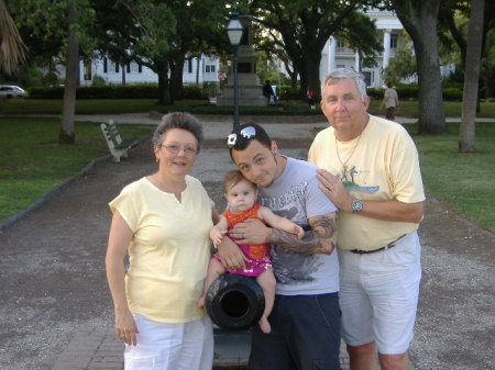 Mom, Dad, Josh, & Mika in Charleston