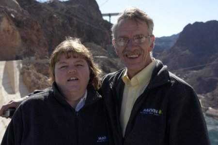 Dan and I at Hoover Dam - Feb. 2008