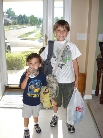 First day of 4th grade for Chandler 2008
