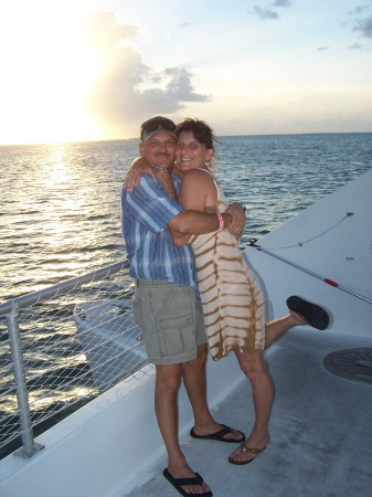 Michael & I on dinner cruise in Key West