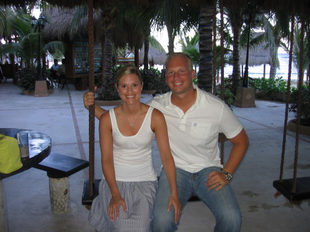 Brian and I on our honeymoon, in Mexico.