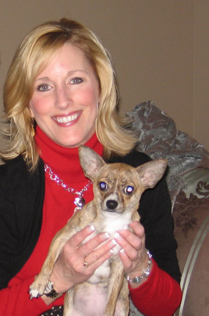 Me and my chihuahua, Lollipop, December 2007