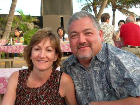 Rick and I at Luau