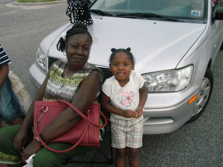 My mom and God-daughter Amani