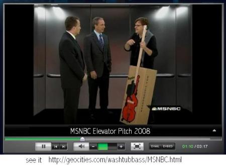 me on MSNBC Elevator Pitch 11-08-2008