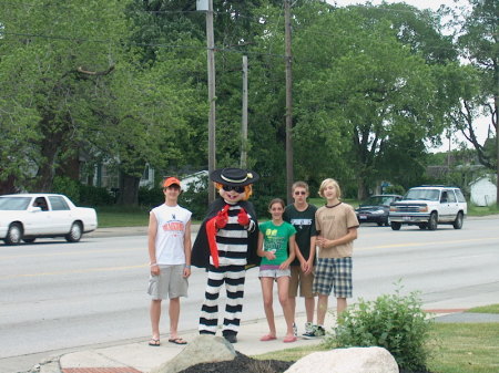 Kids with Hamburglar...