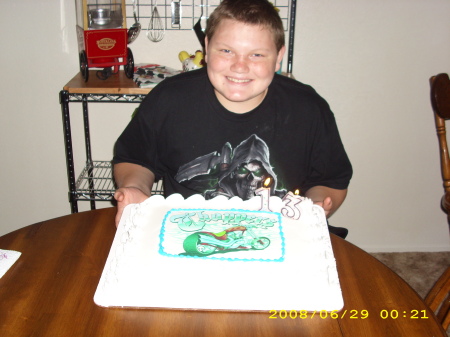 my youngest TYLER'S 13th b-day