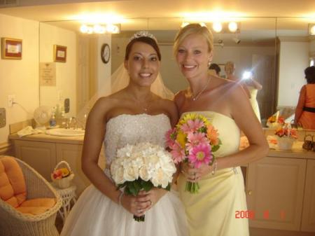 Me and Mihelle at my wedding