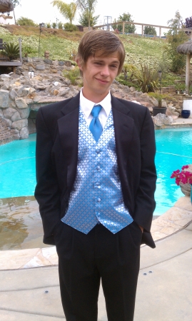 Our son Nick before prom