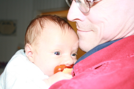 Peter and me soon after his birth in 2008