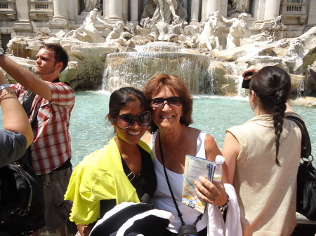 My daughter and I at the Trevi Fountain...Rome