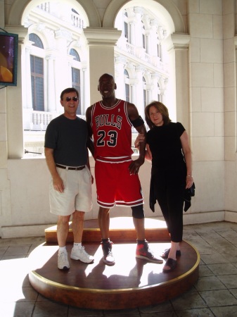 With Michael Jordan in Vegas. Ha