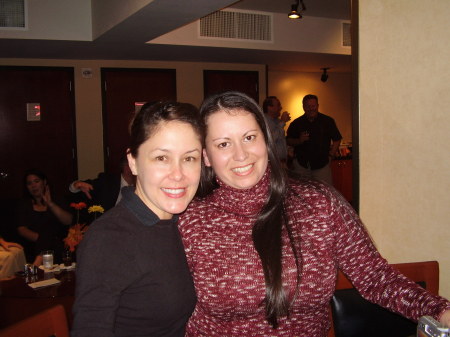 Me & Laney (co-worker) at a Laker Game-Suite