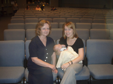 mom, sterling, & jos at church