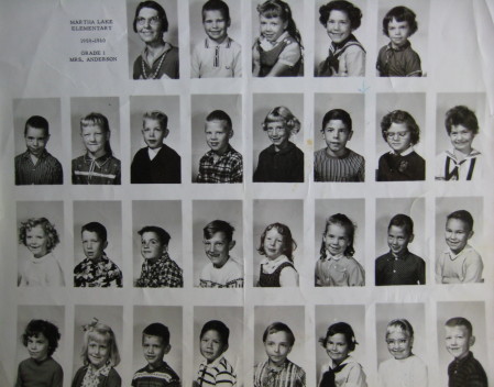 1960 1ST GRADE MARTHA LAKE ELEMENTARY