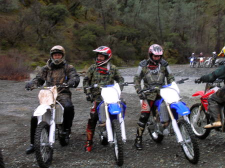 riding in mendocino forest ca.