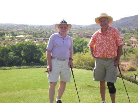 Playing golf in Scottsdale, June "08