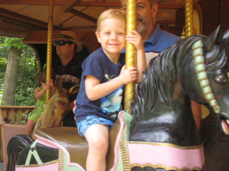 1st merry go round ride ever!!