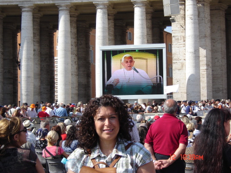 Outdoor mass given by Pope Benedict, Rome.