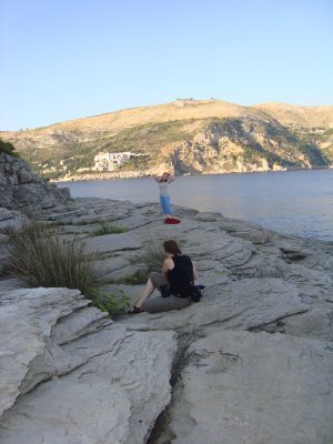 me and sis on Lokrum Island, Croatia