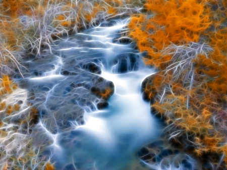 Tumalo Falls with my Photoshop magic