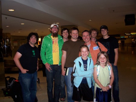 Me and family hanging with David Crowder Band