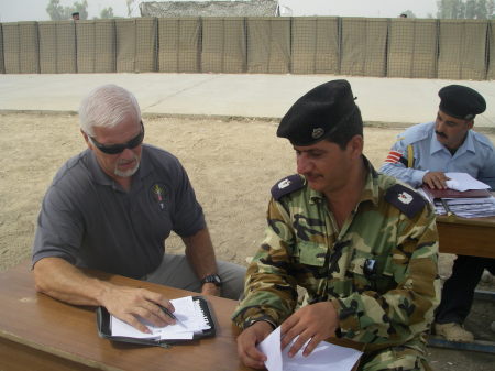 Mentoring Iraqi Officer in Kirkuk