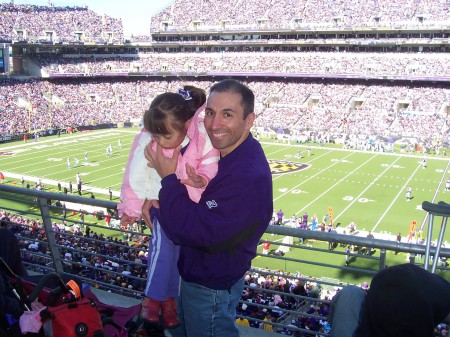 Ravens game with Me and Olivia