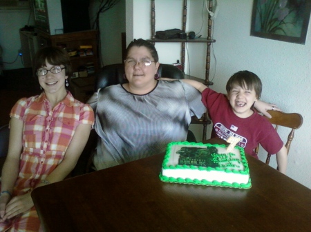 Me and the kids on Dustin's b-day